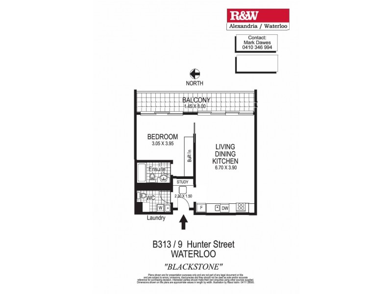 B313/9 Hunter Street, Waterloo NSW 2017 Floorplan