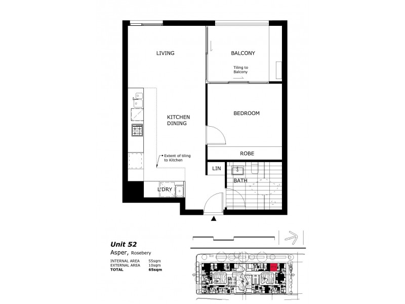52/767 Botany Road, Rosebery NSW 2018 Floorplan