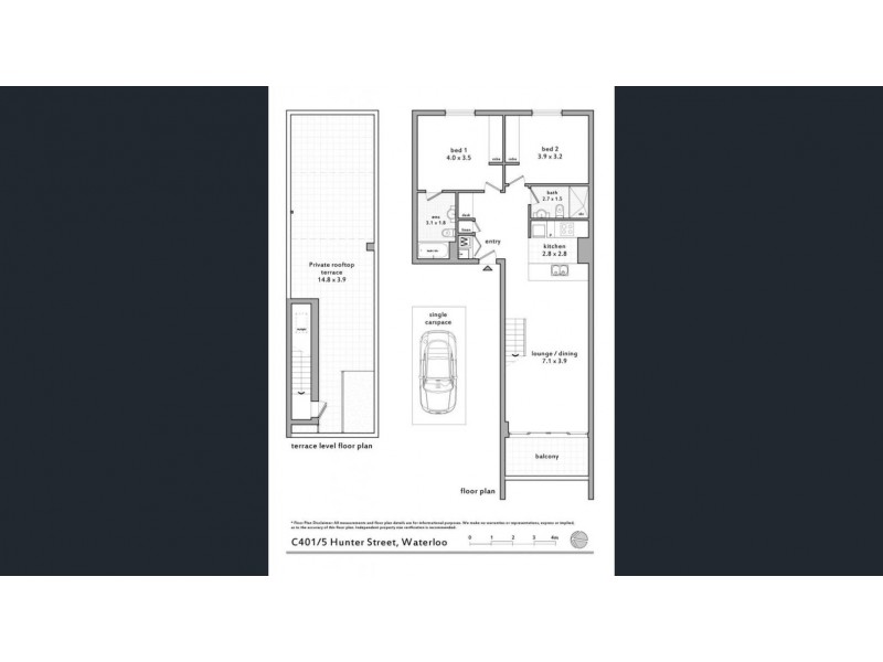 C401/5 Hunter Street, Waterloo NSW 2017 Floorplan