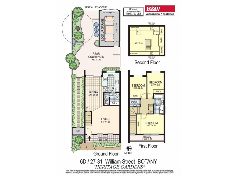 6D/27-31 William Street, Botany NSW 2019 Floorplan