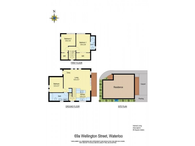 69a Wellington Street, Waterloo NSW 2017 Floorplan