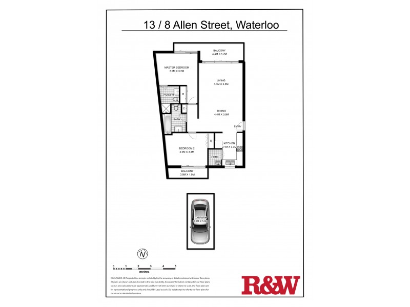 13/8 Allen Street, Waterloo NSW 2017 Floorplan