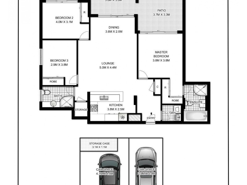 13/22 Crystal Street, Waterloo NSW 2017 Floorplan