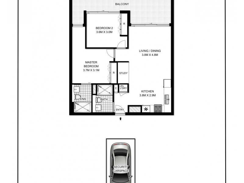 206/123-129 Wyndham Street, Alexandria NSW 2015 Floorplan