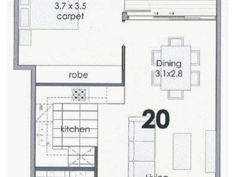 20/755 Botany Road, Rosebery NSW 2018 Floorplan