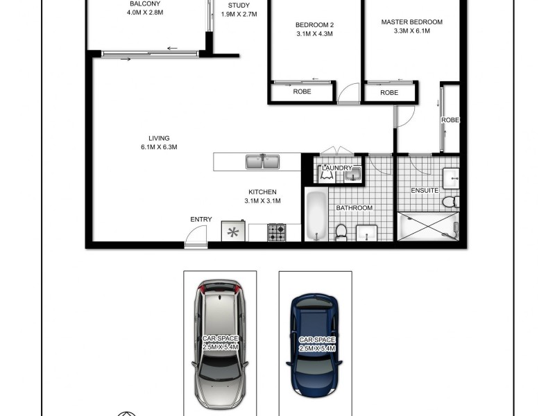 12/619-629 Gardeners Road, Mascot NSW 2020 Floorplan