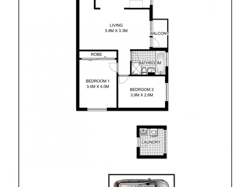 5/25 Mascot Drive, Eastlakes NSW 2018 Floorplan