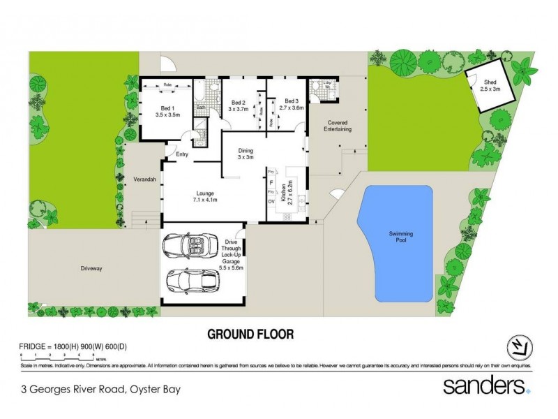3 Georges River Road, Oyster Bay NSW 2225 Floorplan