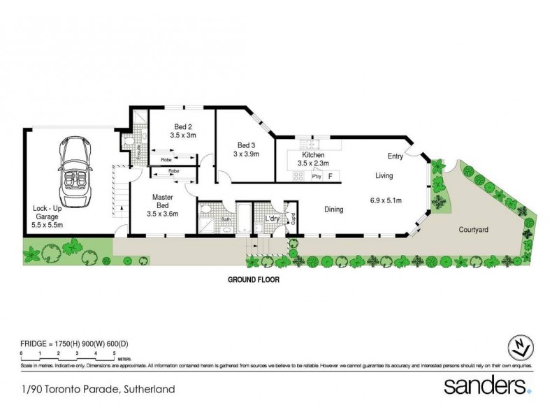1/90 Toronto Parade, Sutherland NSW 2232 Floorplan