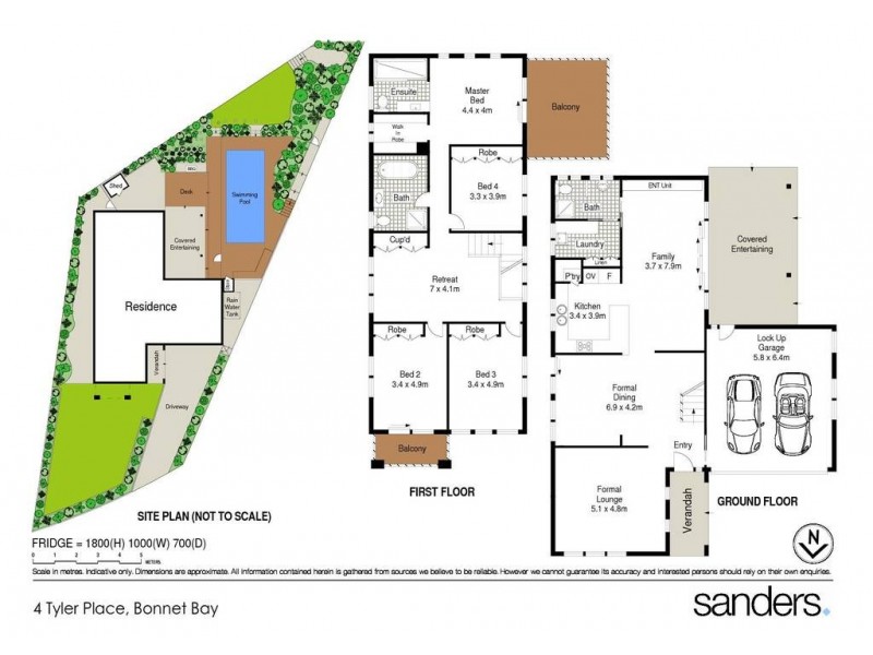 4 Tyler Place, Bonnet Bay NSW 2226 Floorplan
