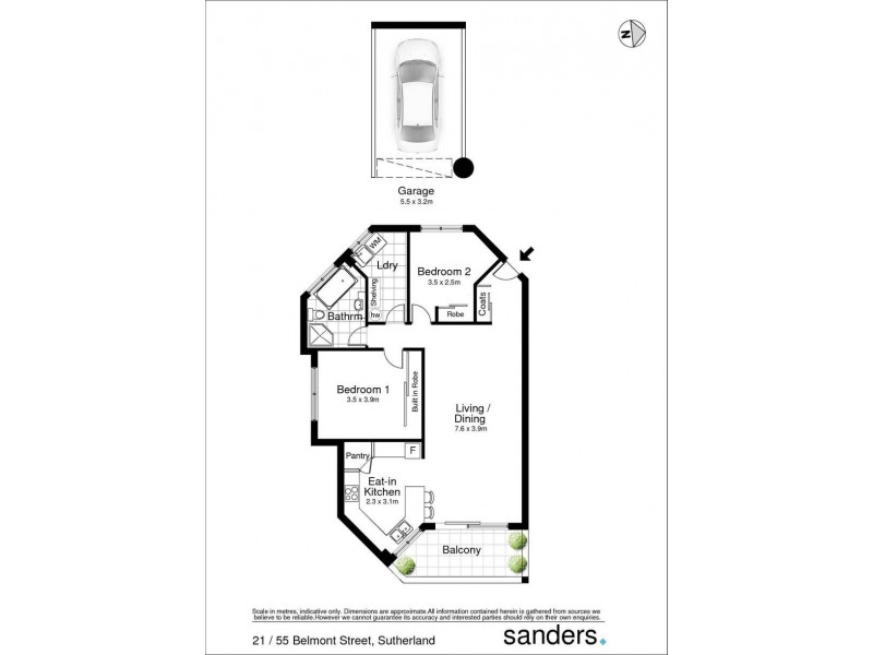 21/55 Belmont Street, Sutherland NSW 2232 Floorplan