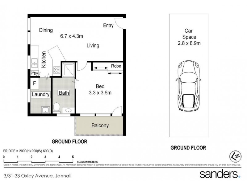 3/31-33 Oxley Avenue, Jannali NSW 2226 Floorplan