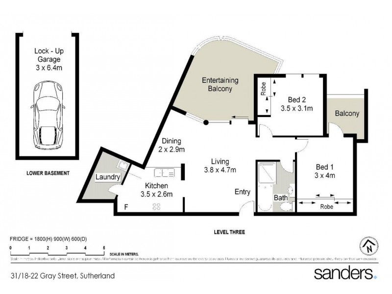 31/18 Gray Street, Sutherland NSW 2232 Floorplan