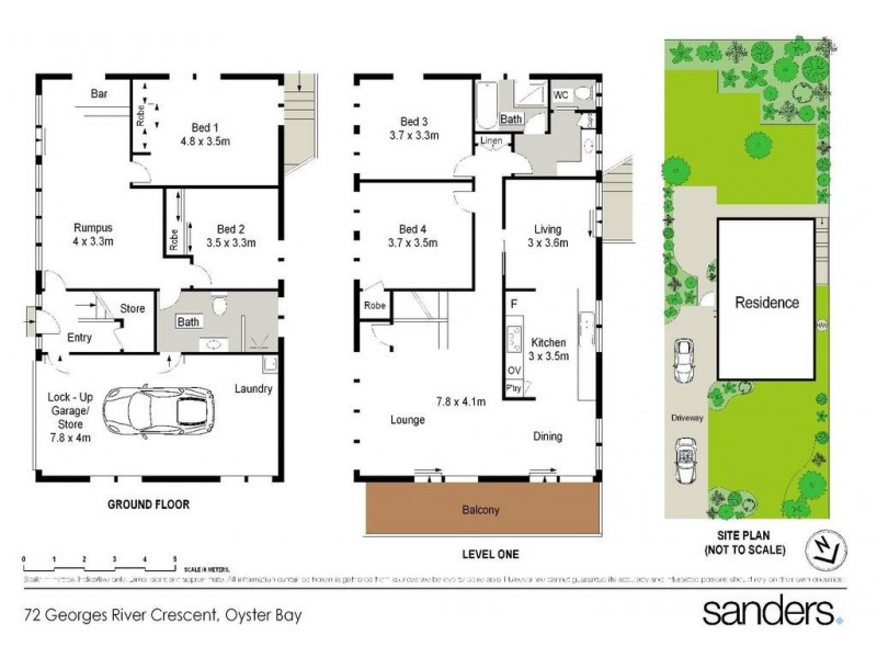 72 Georges River Crescent, Oyster Bay NSW 2225 Floorplan