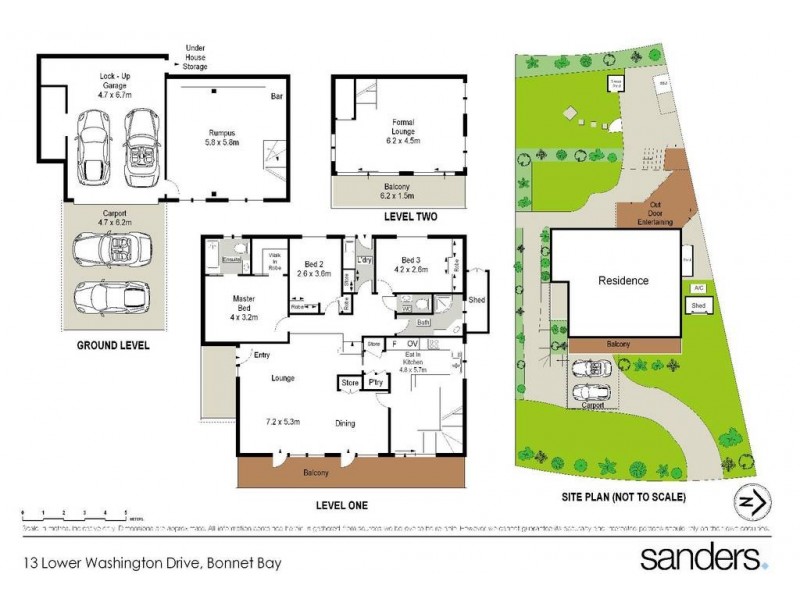 13 Lower Washington Drive, Bonnet Bay NSW 2226 Floorplan
