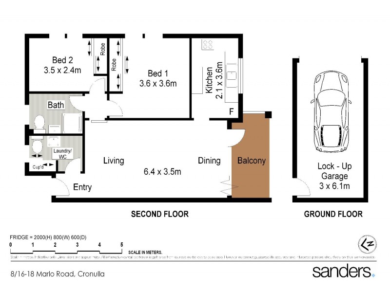 8/16-18 Marlo Road, Cronulla NSW 2230 Floorplan