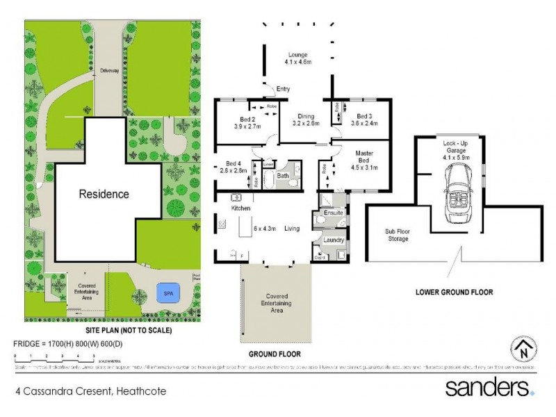 4 Cassandra Crescent, Heathcote NSW 2233 Floorplan