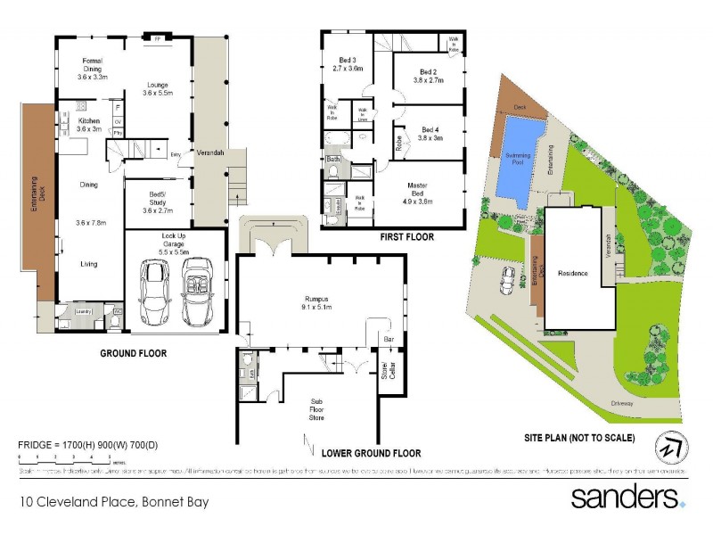 10 Cleveland Place, Bonnet Bay NSW 2226 Floorplan