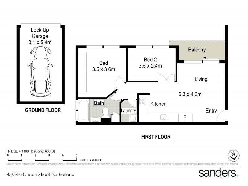 45/54 Glencoe Street, Sutherland NSW 2232 Floorplan