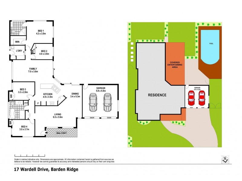 17 Wardell Drive, Barden Ridge NSW 2234 Floorplan