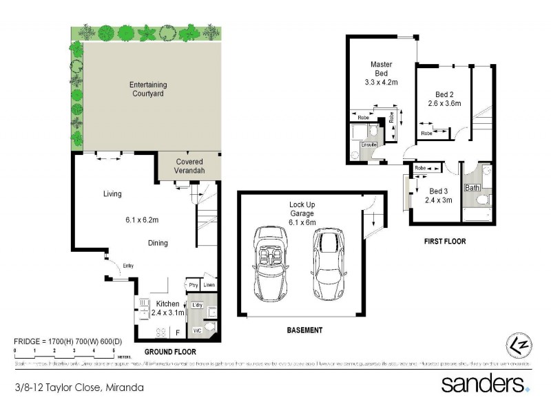 3/8-12 Taylor Close, Miranda NSW 2228 Floorplan