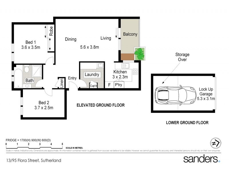 13/95-101 Flora Street, Sutherland NSW 2232 Floorplan