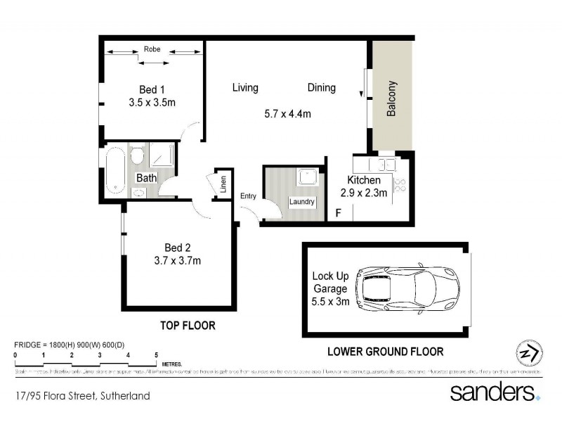 17/95 Flora Street, Sutherland NSW 2232 Floorplan