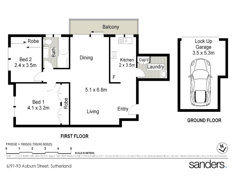 6/91-93 Auburn Street, Sutherland NSW 2232 Floorplan