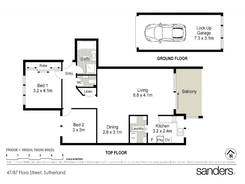 47/87-89 Flora Street, Sutherland NSW 2232 Floorplan