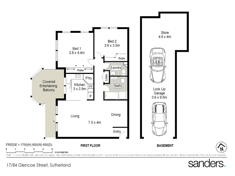 17/84 Glencoe Street, Sutherland NSW 2232 Floorplan