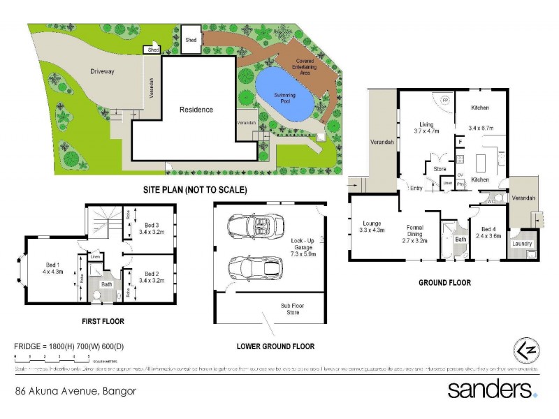 86 Akuna Avenue, Bangor NSW 2234 Floorplan