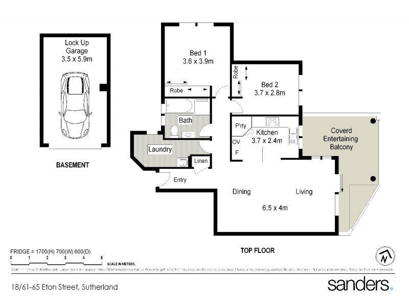 18/61-65 Eton Street, Sutherland NSW 2232 Floorplan