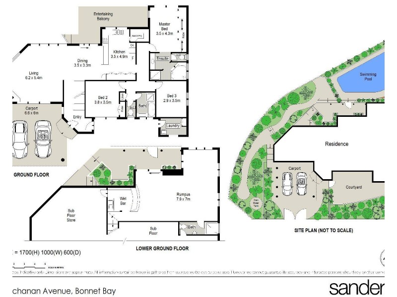 45 Buchanan Avenue, Bonnet Bay NSW 2226 Floorplan
