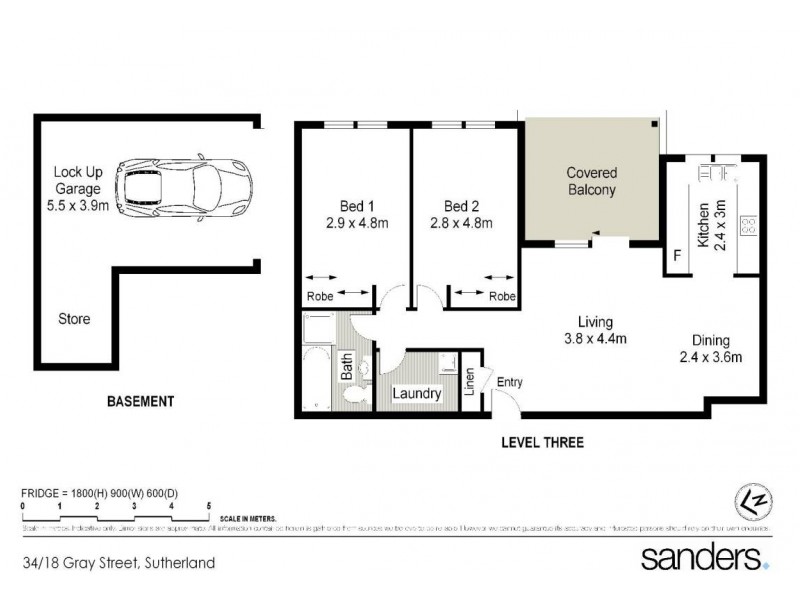 34/18-22 Gray Street, Sutherland NSW 2232 Floorplan