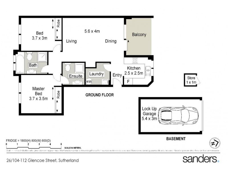 26/104-112 Glencoe Street, Sutherland NSW 2232 Floorplan