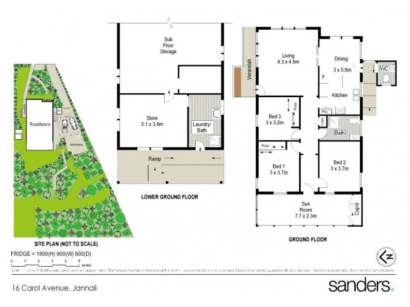 16 Carol Avenue, Jannali NSW 2226 Floorplan