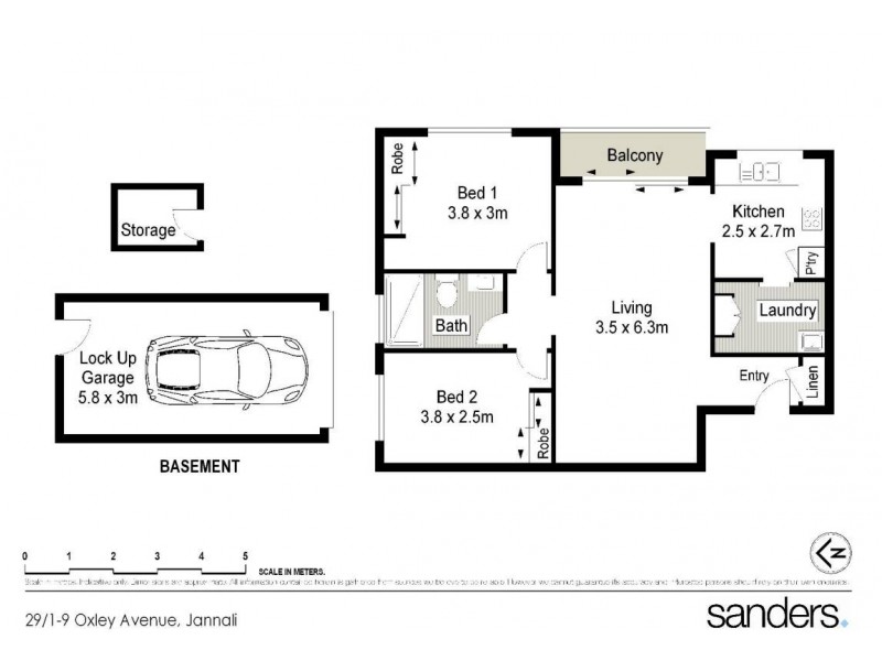 29/1-9 Oxley Avenue, Jannali NSW 2226 Floorplan