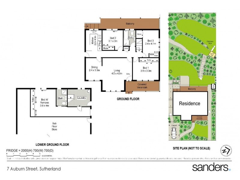 7 Auburn Street, Sutherland NSW 2232 Floorplan