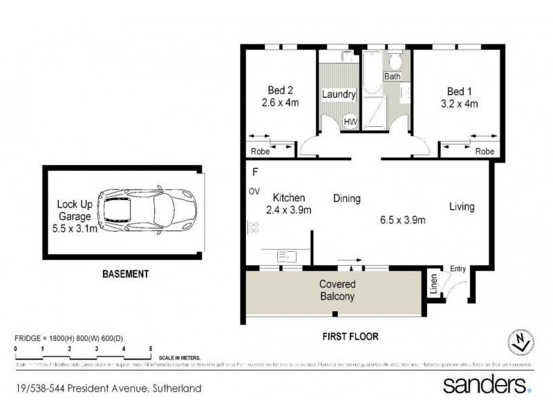 19/538-544 President Avenue, Sutherland NSW 2232 Floorplan