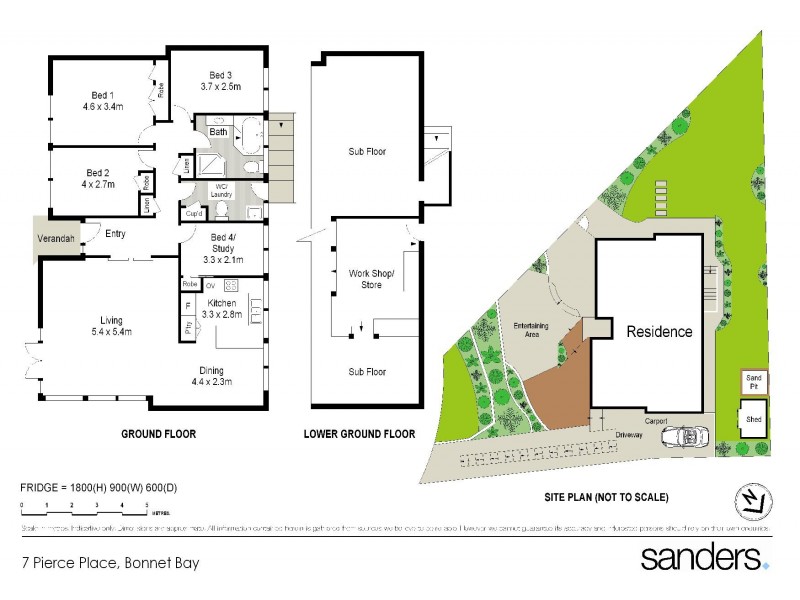 7 Pierce Place, Bonnet Bay NSW 2226 Floorplan