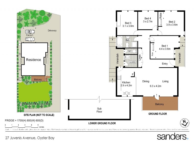 27 Juvenis Avenue, Oyster Bay NSW 2225 Floorplan