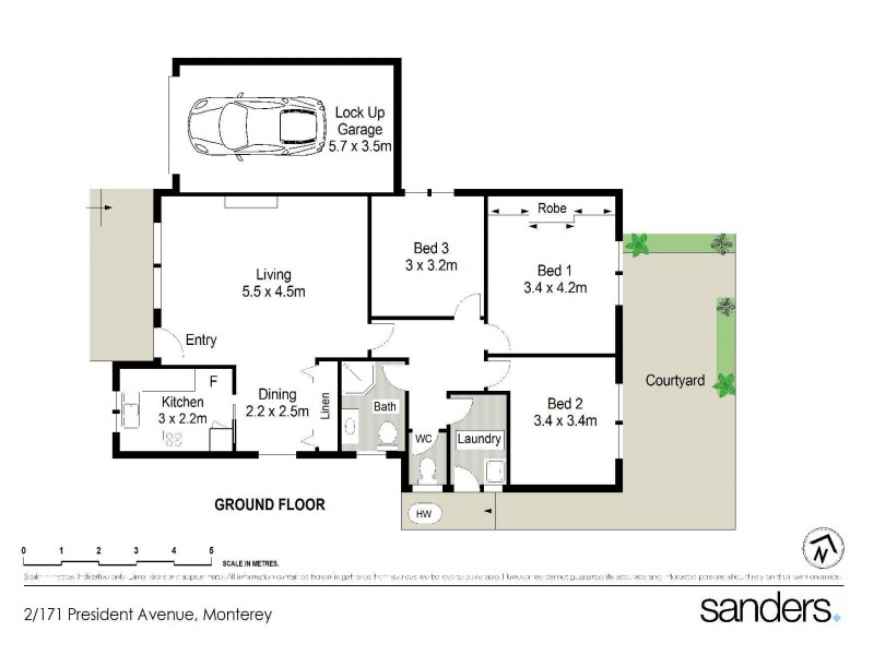 2/171-173 President Avenue, Monterey NSW 2217 Floorplan