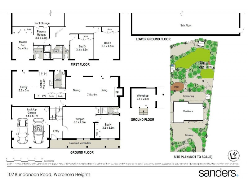 102 Bundanoon Road, Woronora Heights NSW 2233 Floorplan