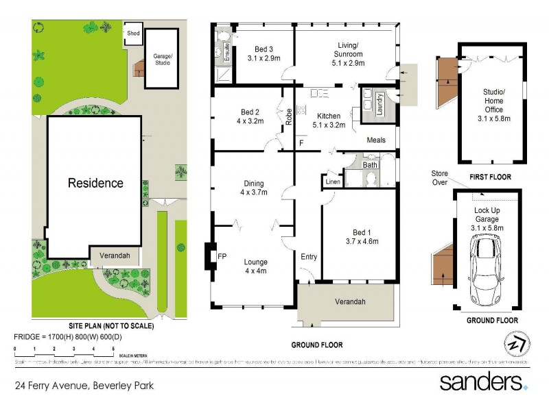 24 Ferry Avenue, Beverley Park NSW 2217 Floorplan