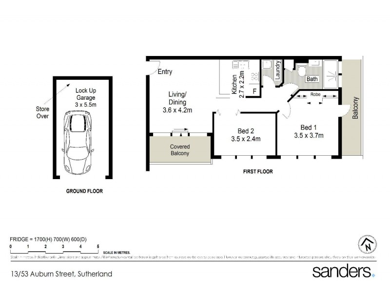 13/53 Auburn Street, Sutherland NSW 2232 Floorplan