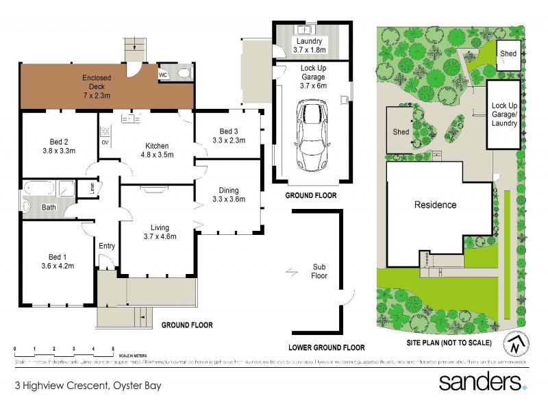 3 Highview Crescent, Oyster Bay NSW 2225 Floorplan