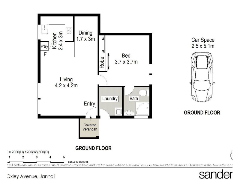 2/17 Oxley Avenue, Jannali NSW 2226 Floorplan