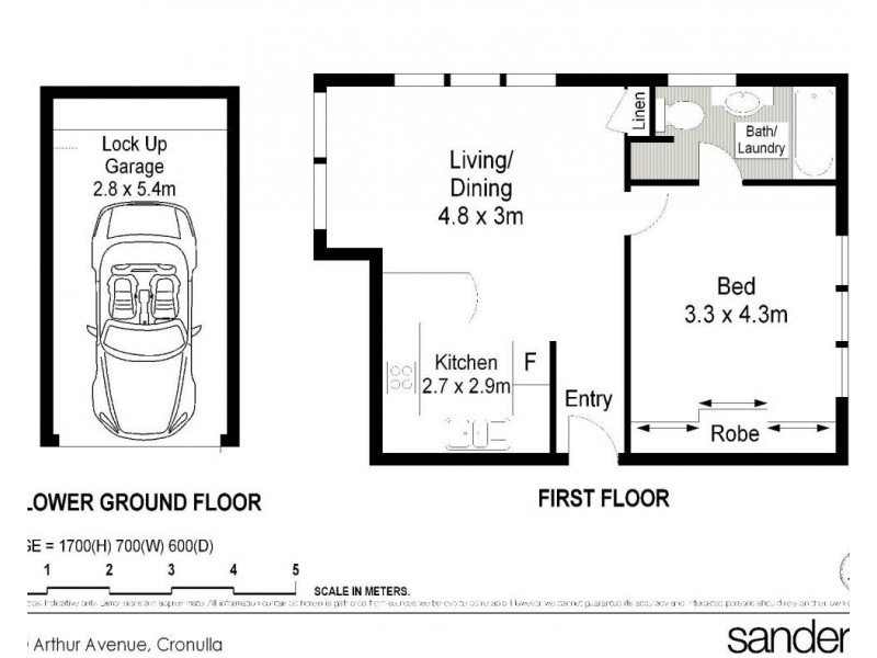 12/10 Arthur Avenue, Cronulla NSW 2230 Floorplan