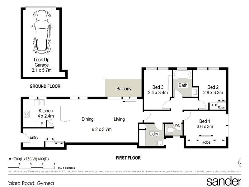 2/45 Talara Road, Gymea NSW 2227 Floorplan