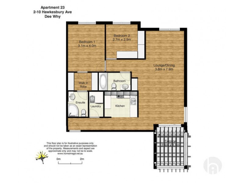 23/2-10 Hawkesbury Avenue, Dee Why NSW 2099 Floorplan